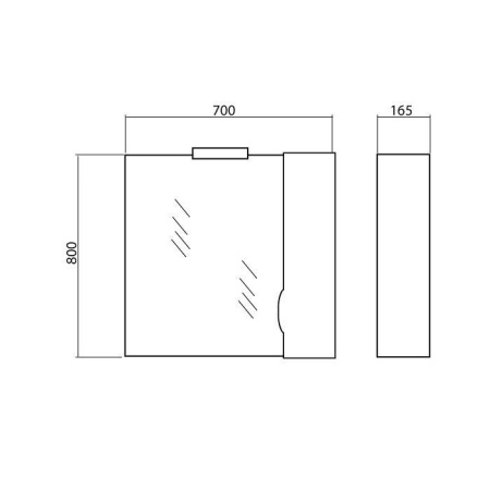 РОДОРС 70 зеркало Аква Родос (АР0002078)