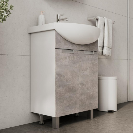 Vario Z 60.2D (Балтика) тумба VOLNA [tnVARIO.Z60.2D-09], Цемент (Бетон)