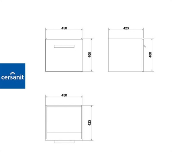 XANTIA 55 тумба Cersanit под умывальник (S538-008)
