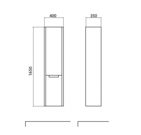 RIMINI 40 шкаф-пенал Аква Родос (ОР0003277)