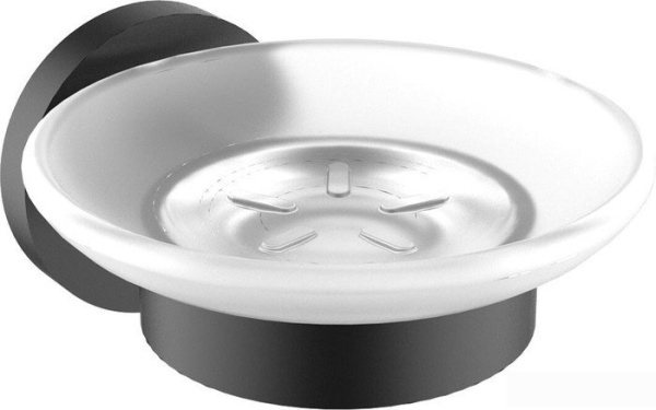 Набор аксессуаров для ванной Wellsee Finishing Touch 182512002 (мыльница, стакан для зубных щеток, дозатор для жидкого мыла, крючок 2 шт, матовый черный)