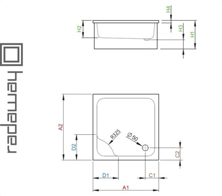 Душевой поддон NAXOS A для ванной комнаты