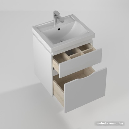 Briz Тумба подвесная Сити 50 с умывальником Фостер