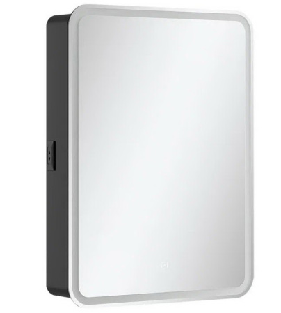 Eltoro LED 60 зеркало-шкаф EQUIL [szELTR60], Черный, правый