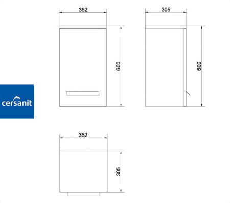 XANTIA 600 шкафчик Cersanit (S538-003)